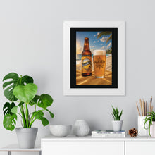 Load image into Gallery viewer, Framed Poster — Tropical Beach Beer Poster (Harlem Brewing)